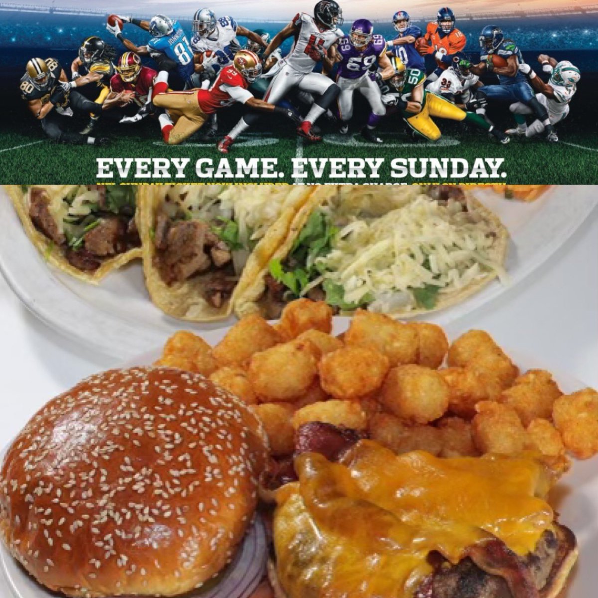 ATTHEOFFICE9's tweet photo. #greatfood #greatfootball #sundayfunday #NFL #nflsundayticket #football 🏈 https://t.co/yNA5Jvfjty