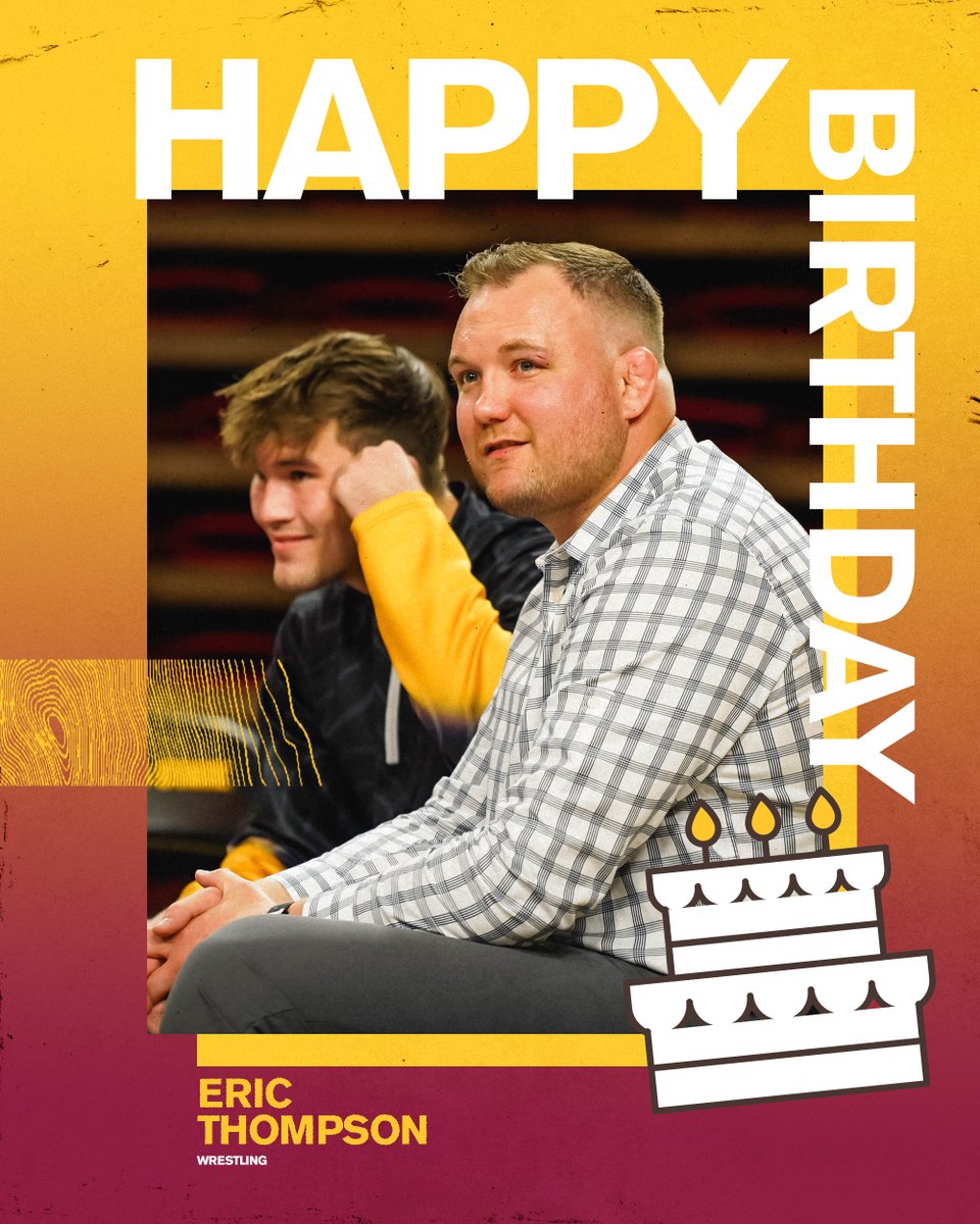 Wishing a very special HBD to the newest coach on staff, <a href="/GoldBearUSA/">Eric Thompson</a> 💪🎂