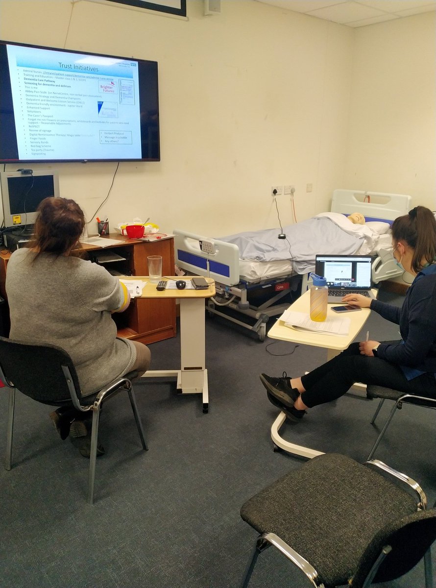 swindonadmiral's tweet photo. 'Virtual' dementia champions day was a real success on Friday. Over 20 participants joined us along with highly informative sessions provided by our wonderful colleagues in the Pain team, EOL community services and SALT. @GWH_NHS @DementiaUK https://t.co/IEZSow9WkQ