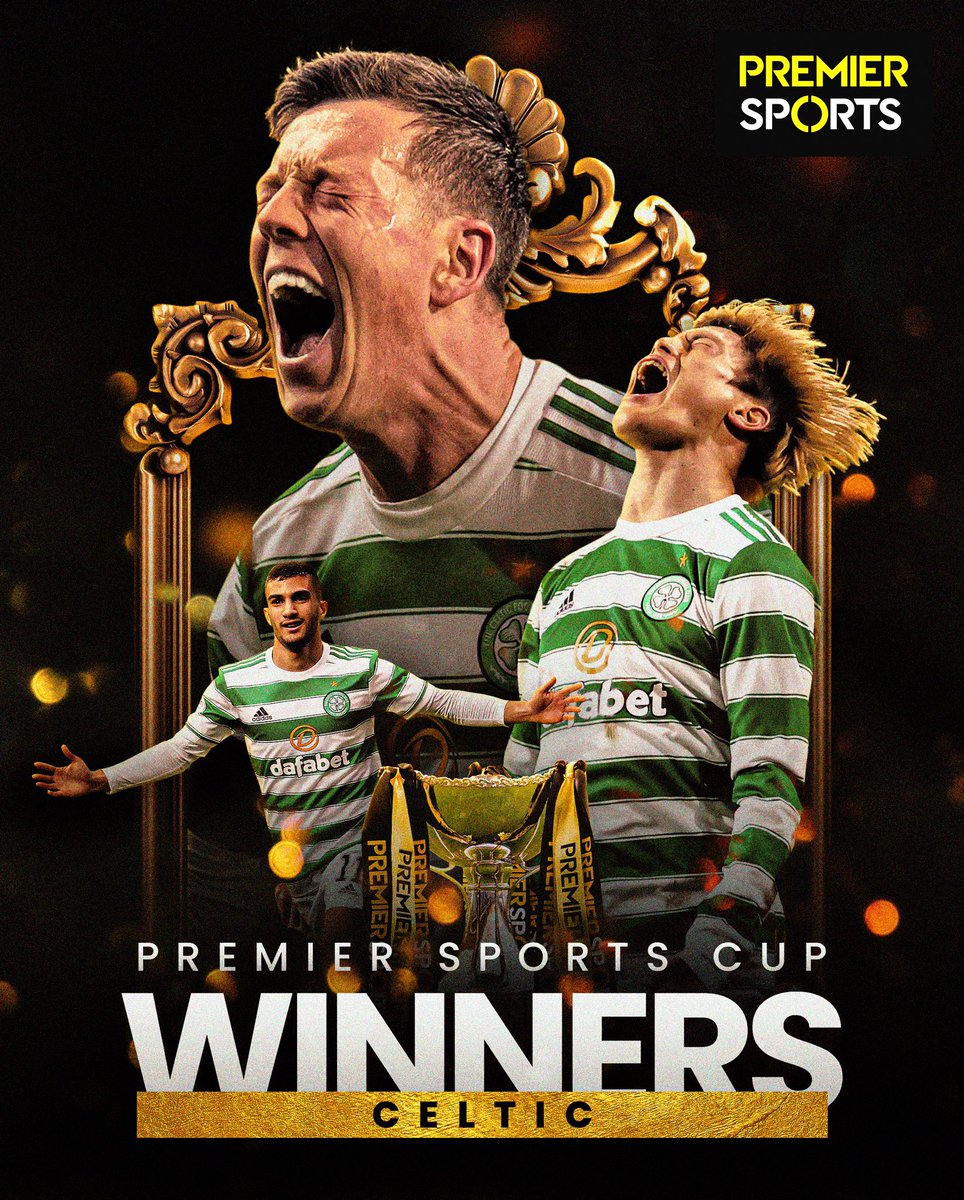 PremSportsTV's tweet photo. 🏆 PREMIER SPORTS CUP WINNERS 🏆

Congratulations to @CelticFC! 🍀 https://t.co/ZkCxWenV8E