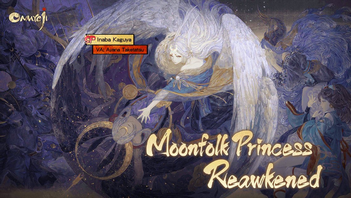 sinyitothesky's tweet photo. #Inaba Kaguya# Moonfolk Princess Reawakened! The brand new SP shikigami Inaba Kaguya has arrived in Heian-Kyo! The SP/SSR https://t.co/sv4950LQer