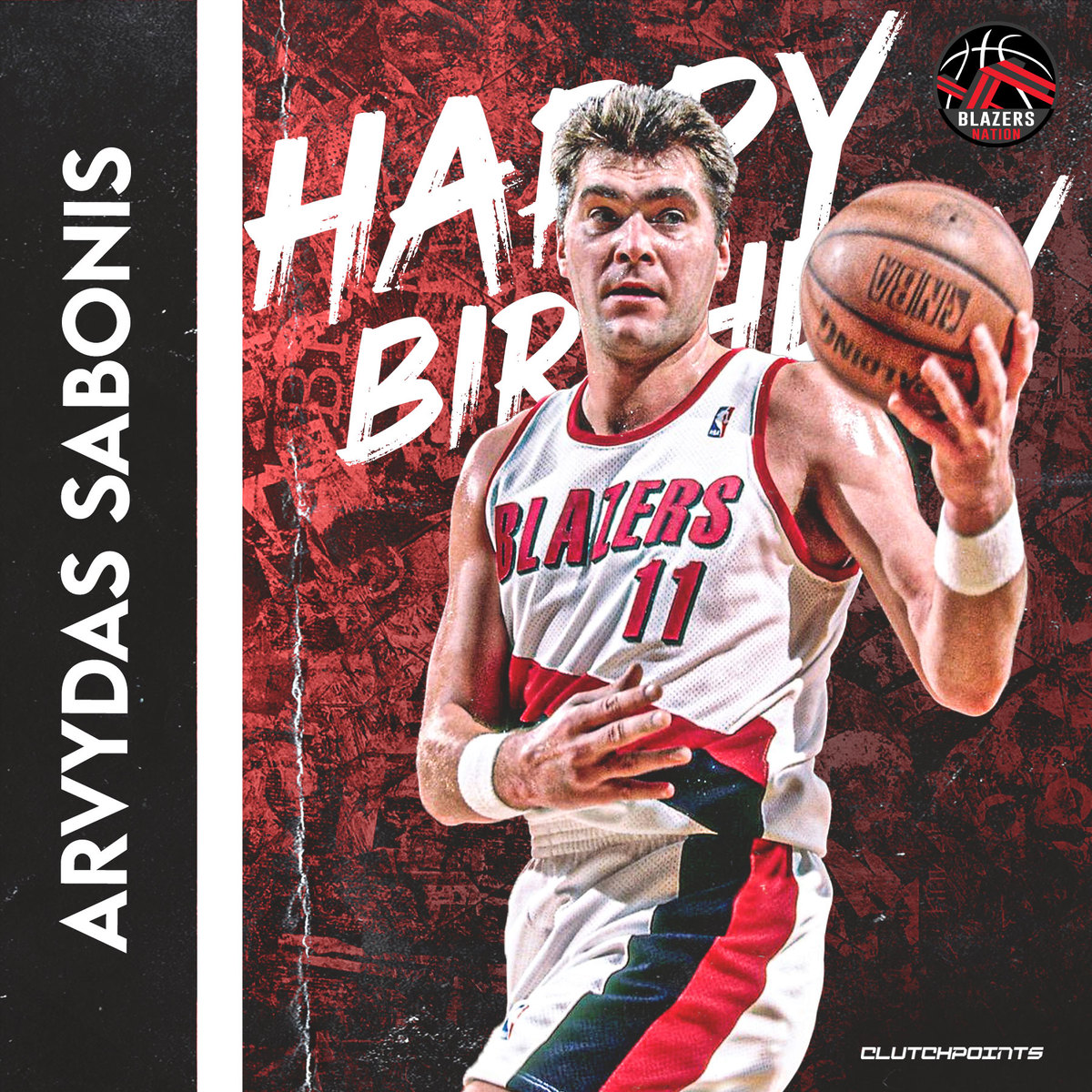 Let s all greet Blazers great, Arvydas Sabonis a happy 57th birthday 