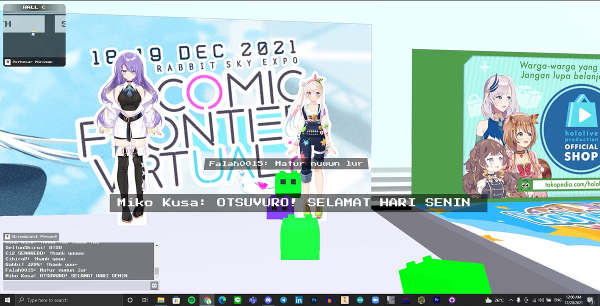 TelorCapslocks's tweet photo. OTSUVURO! OTSUYOPI!
Terima kasih untuk @haloclo18 @CihiroP @triadi_falah dan #Ioforia yang ampe akhir ikutan foto di depan standee Iofi ampe tutup server!
Terima kasih juga untuk staff Comivuro 2, pihak Rabbit Sky, dan semua yang datang di CF kali ini.
#comivuro2 #comivuro #CFV2 https://t.co/wW77onaqyg