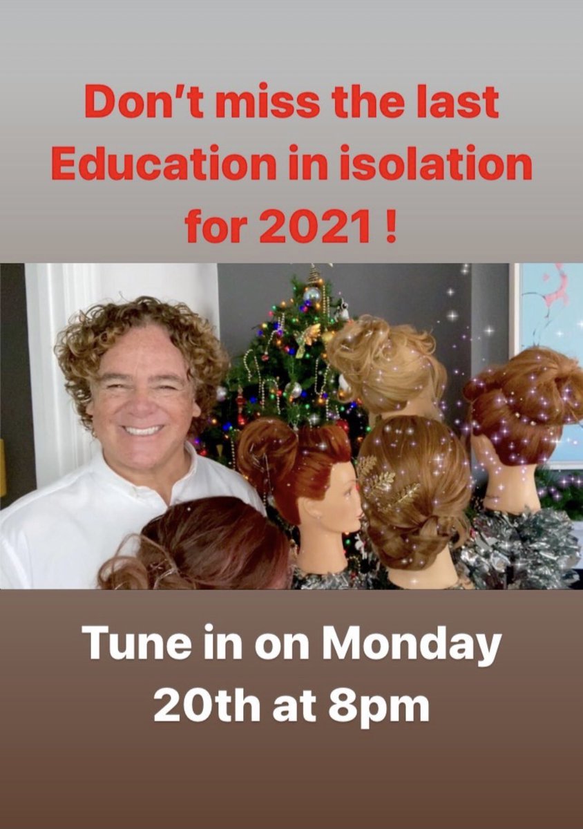 Don’t miss my last #EducationinIsolation before Christmas #WellaFamily #WellaEducation #EIMI