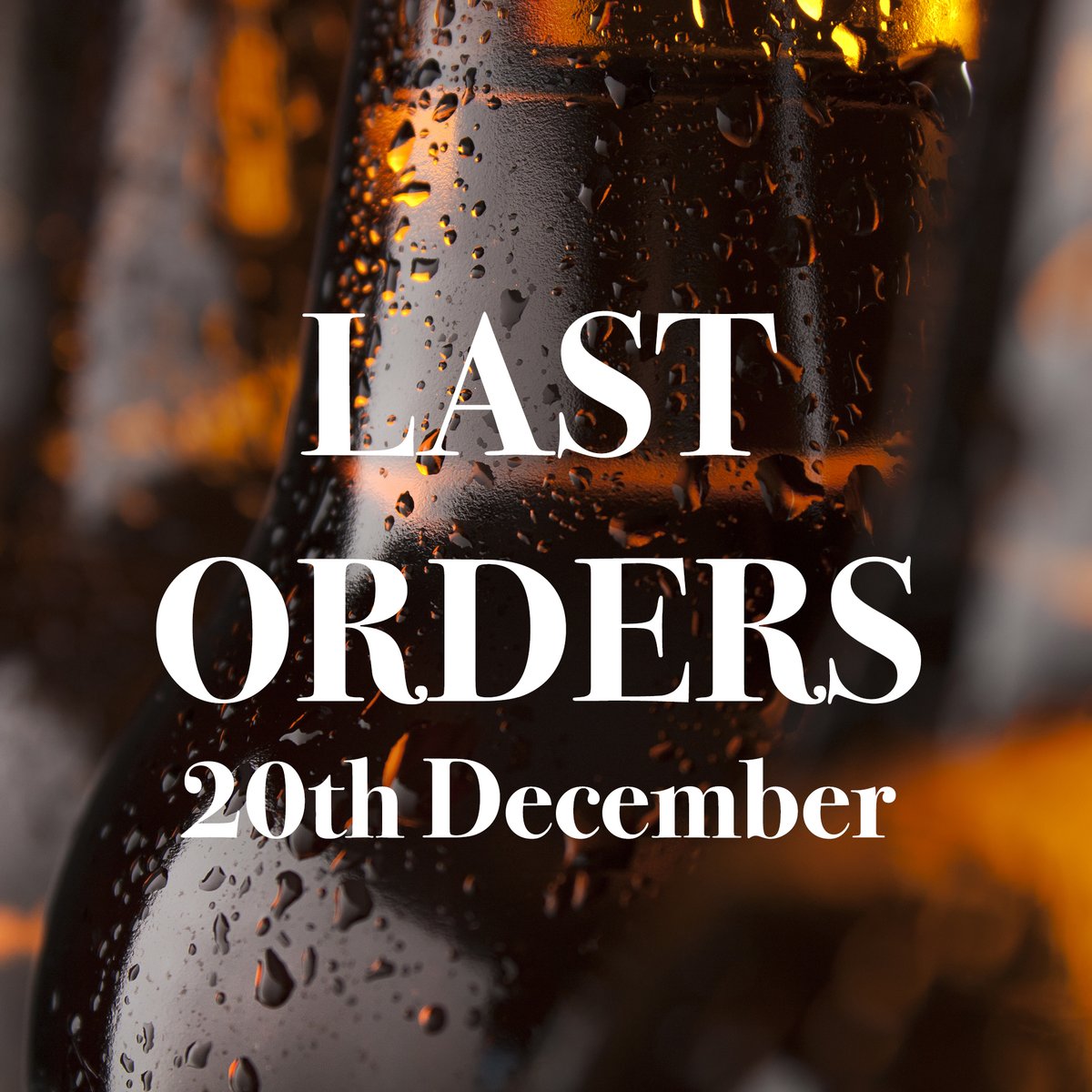 Last orders please. Order by tomorrow for Christmas delivery.
loom.ly/3HumCcc
#cheers  🎄