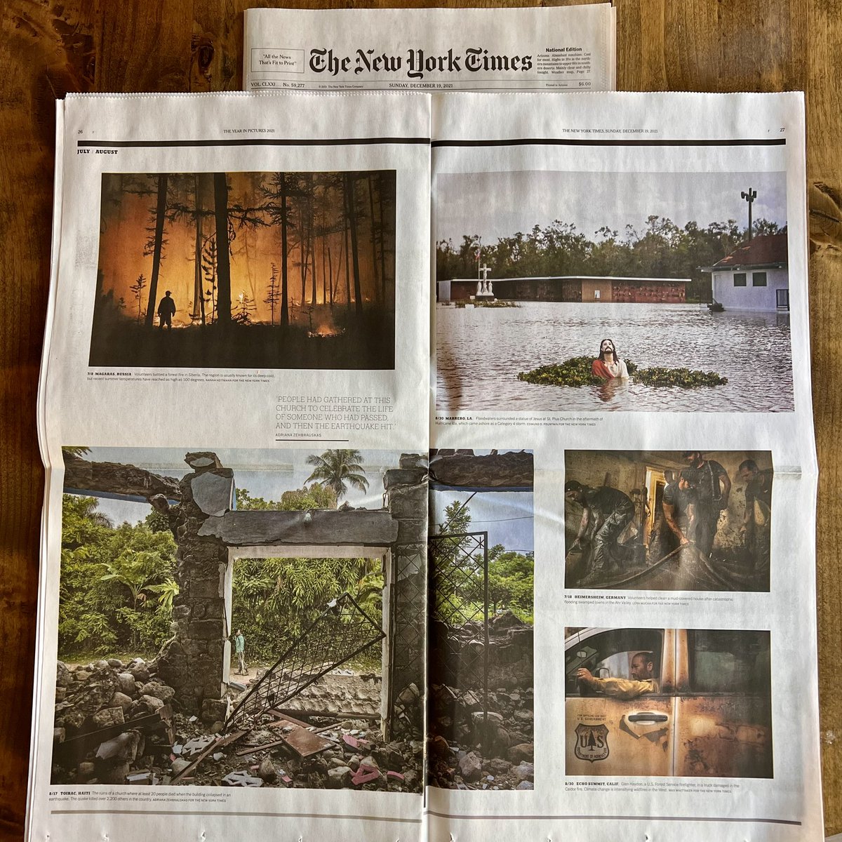 Waking up to see your work in print is a feeling that never gets old!

Visions of a Volatile World — The Year in Pictures 2021 @nytimes #yearinpictures  #printlove #Haiti