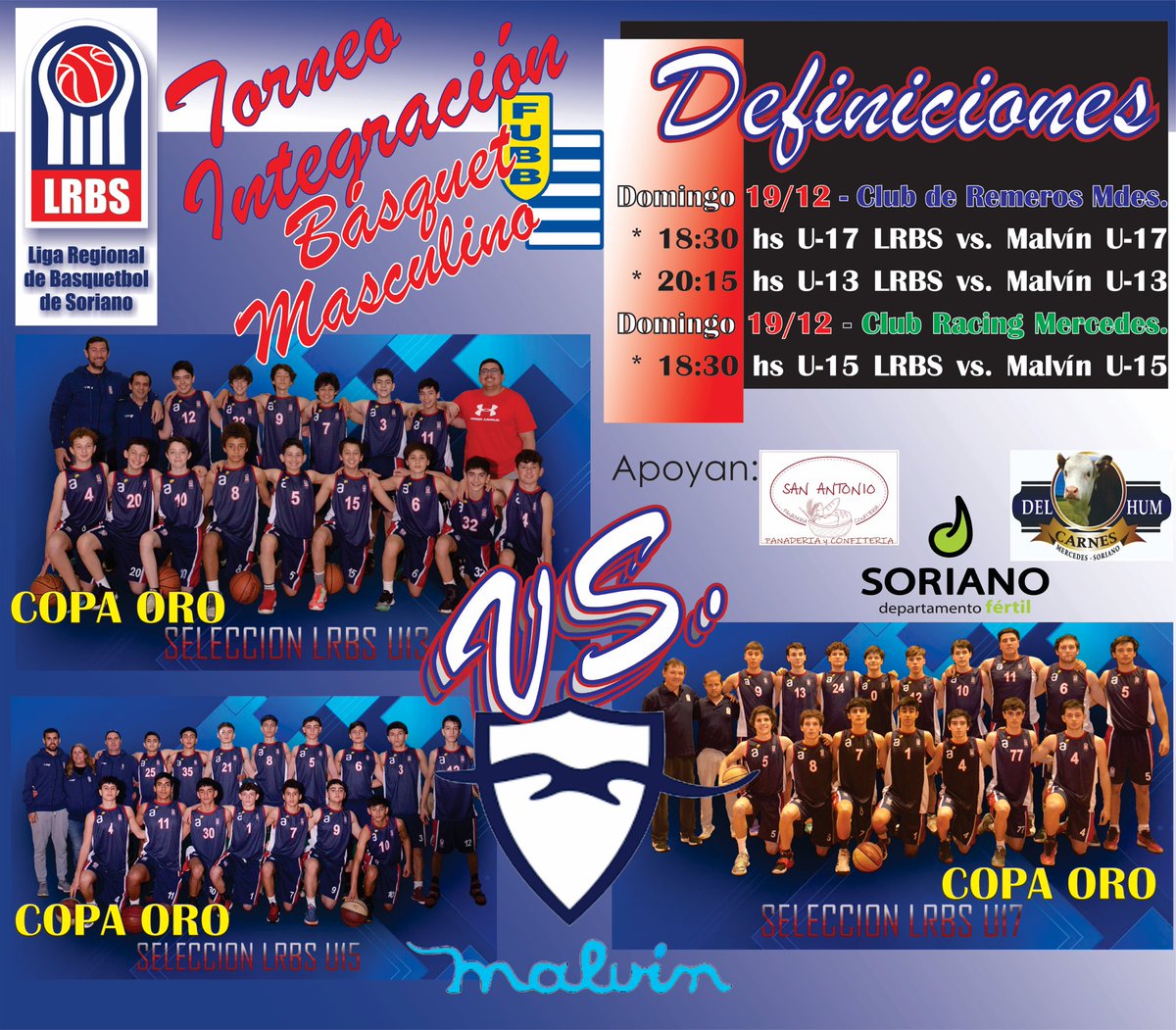 Definiciones del Torneo Integración con Malvín de Montevideo. Hoy desde las 18:30 hs.