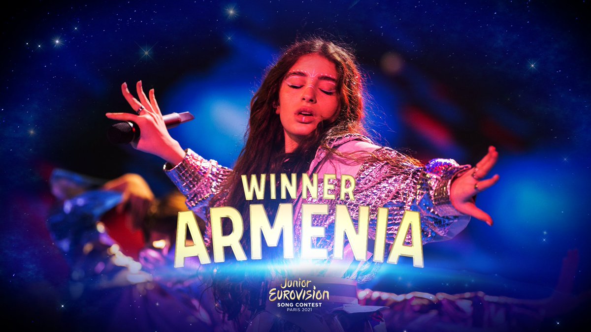 And the winner is Armenia! Congratulations Maléna! 🇦🇲#JESC2021 #Imagine