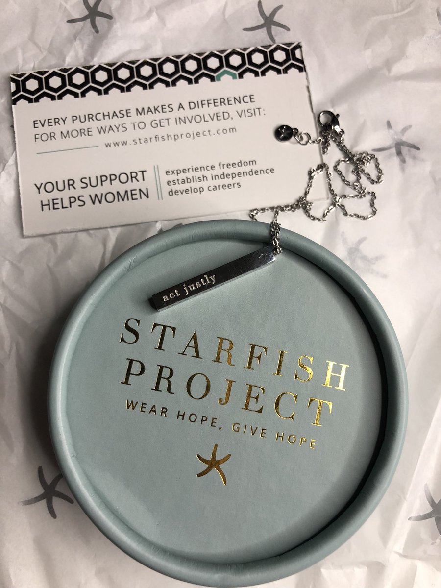 RennataNox's tweet photo. Received my necklace a couple days ago and I love it! Starfish Project assists women escaping human trafficking and exploitation in Asia. The best gifts give back! ❤️ #StarfishProject #ActJustly #WalkHumbly #LoveMercy https://t.co/iUPsNHUTSr