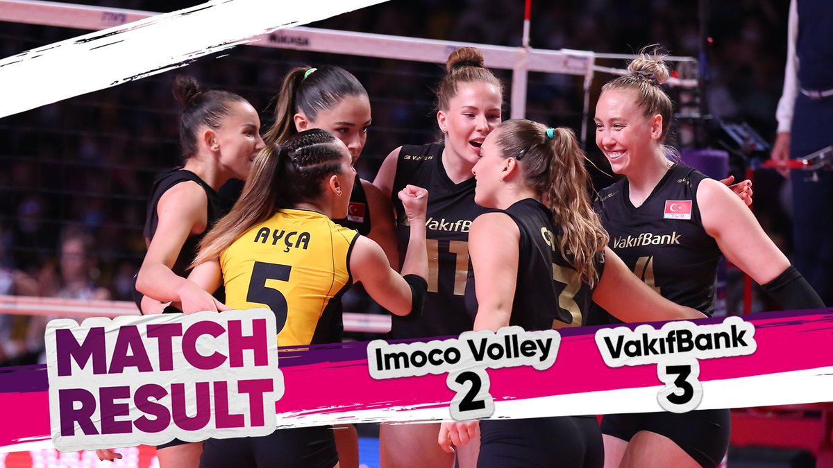 ŞAMPİYOOOOOONNNNN!!!
Match Result / Maç Sonucu⤵️
Imoco Volley 2 – 3 VakıfBank
SETLER: 15-25 / 25-22 / 22-25 / 25-22 / 7-15

#ForMore #VakifBankSK #VoleyBol #VolleyBall #ClubWorldChamps
