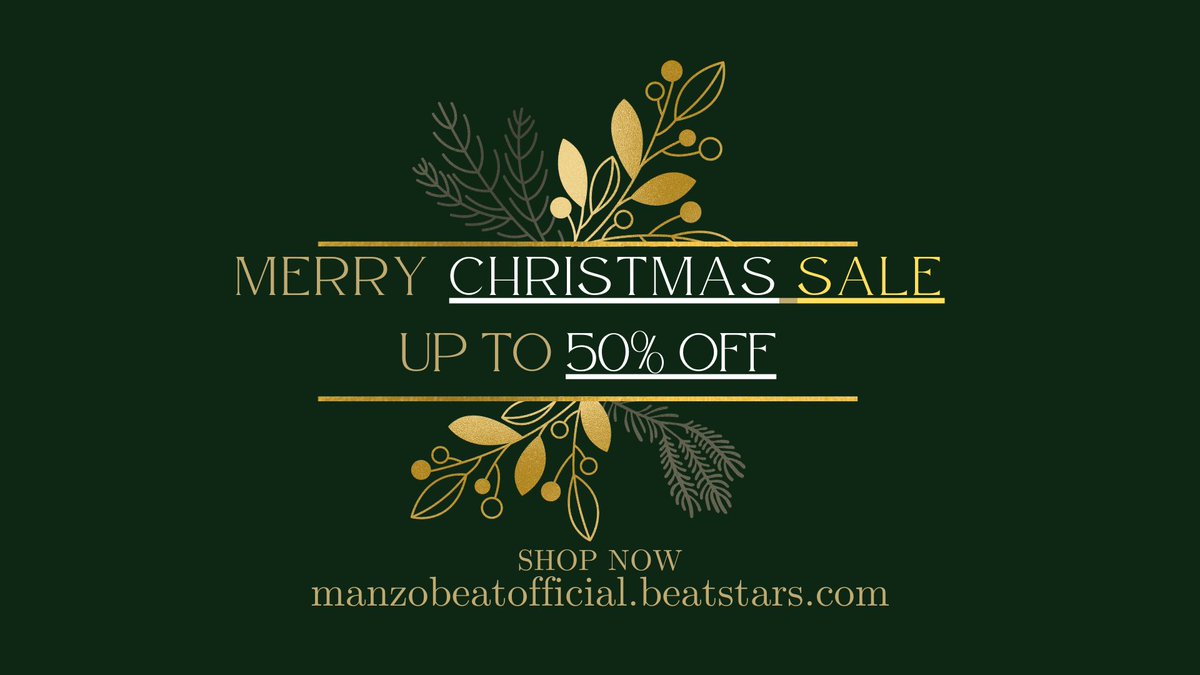 manzobeat's tweet image. #manzobeat - "Happy Holydays" by @manzobeat 💝

Until 31 of December, you can take advantage,
of a "discount of up to 50%", on all my beats.

.
.
#HappyHolidays #Christmasgifts #December #BlackFriday #music #Sound #Greenland #LGTWO #rtItBot #support #gift #BEAT #maker #Future