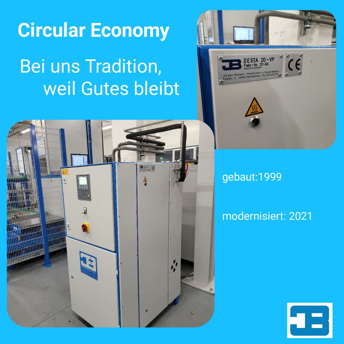 ChBatsch's tweet photo. Lange bevor #circulareconomy in aller Munde war, haben wir die Anlagen unserer Kunden #retrofits unterzogen, sodass sie wieder wie neu sind. Diese Woche wieder erfolgreich eine #recyclinganlage von 1999 für die nächsten 20 Jahre fit gemacht!
#Nachhaltigkeit #umweltwirtschaft https://t.co/upfK0Fz3NB
