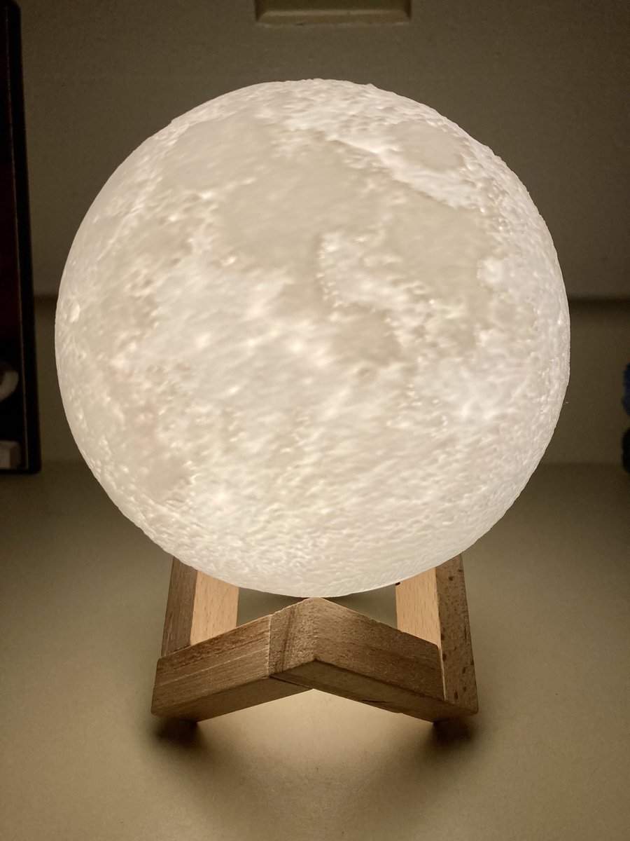 DebTorres54's tweet photo. At my friends’ annual gift exchange party, you never know what cool or humorous gift you might get. This year I came home with a cool rechargeable Moon light. https://t.co/43Fq8cswM9