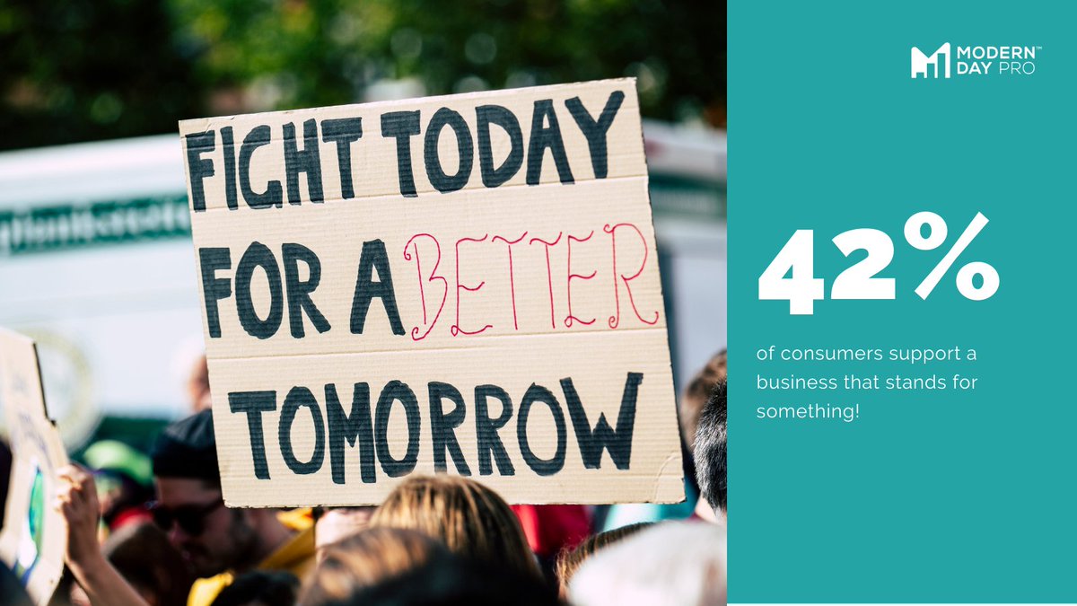MODERNDAYPRO's tweet photo. What cause do you and your business stand for? Let us know in the comments! https://t.co/SsE63tctJM
