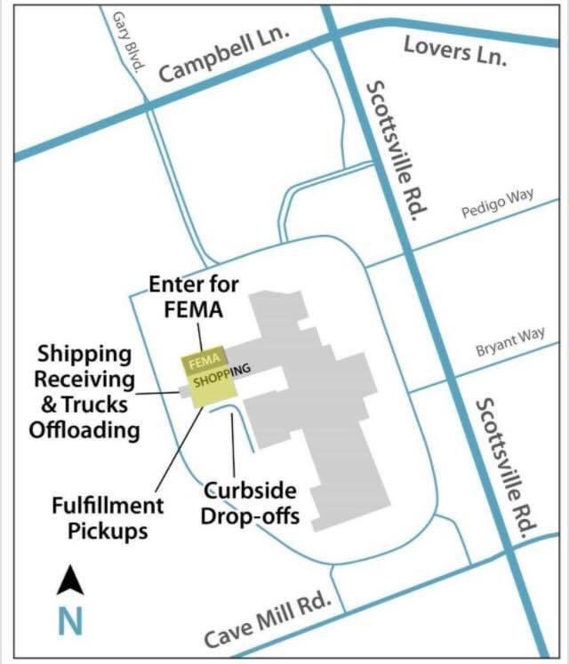 Beginning Monday, 12/20, 8am-4pm,
those affected by the tornado may pick up donations at the fulfillment center at 2625 Scottsville Road (old Sears-Greenwood Mall). This will be open Monday-Friday. Donations may still be dropped here Monday-Friday from 8am-4pm. #wearebgstrong