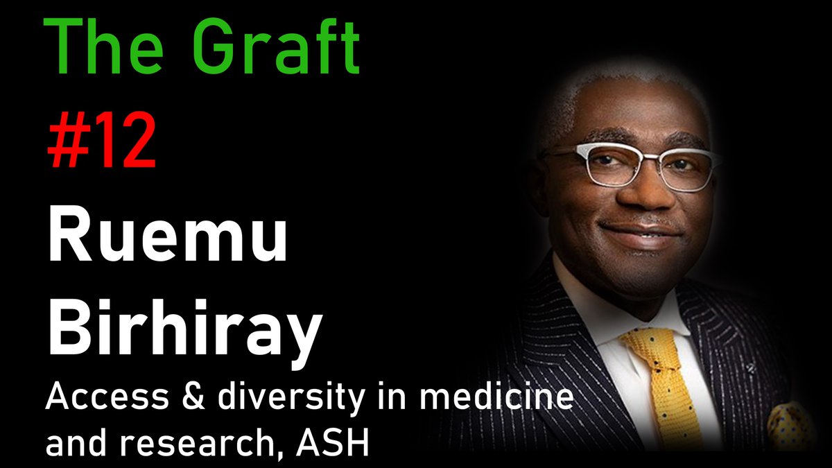 TheEBMT_Trainee's tweet photo. Here is our last episode of The Graft for this year with Dr Ruemu Birhiray who made the news at #ASH21. We talk about access and diversity in medicine and science, what we can do about it and that it is about us all. https://t.co/yW7aItq5kz
Also on spotify/apple... https://t.co/WQUSU8E0aP