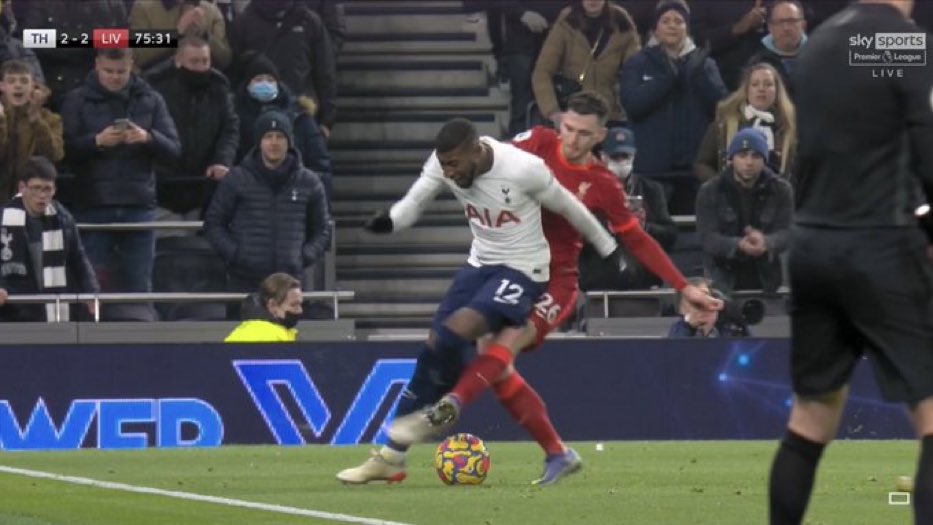 One was a red card, one wasn’t even looked at by VAR.

No consistency. Absolute joke.