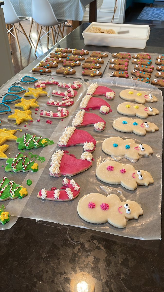 Concluding with iced sugar cookies - a family tradition. I used to bake these each Christmas with my grandma.