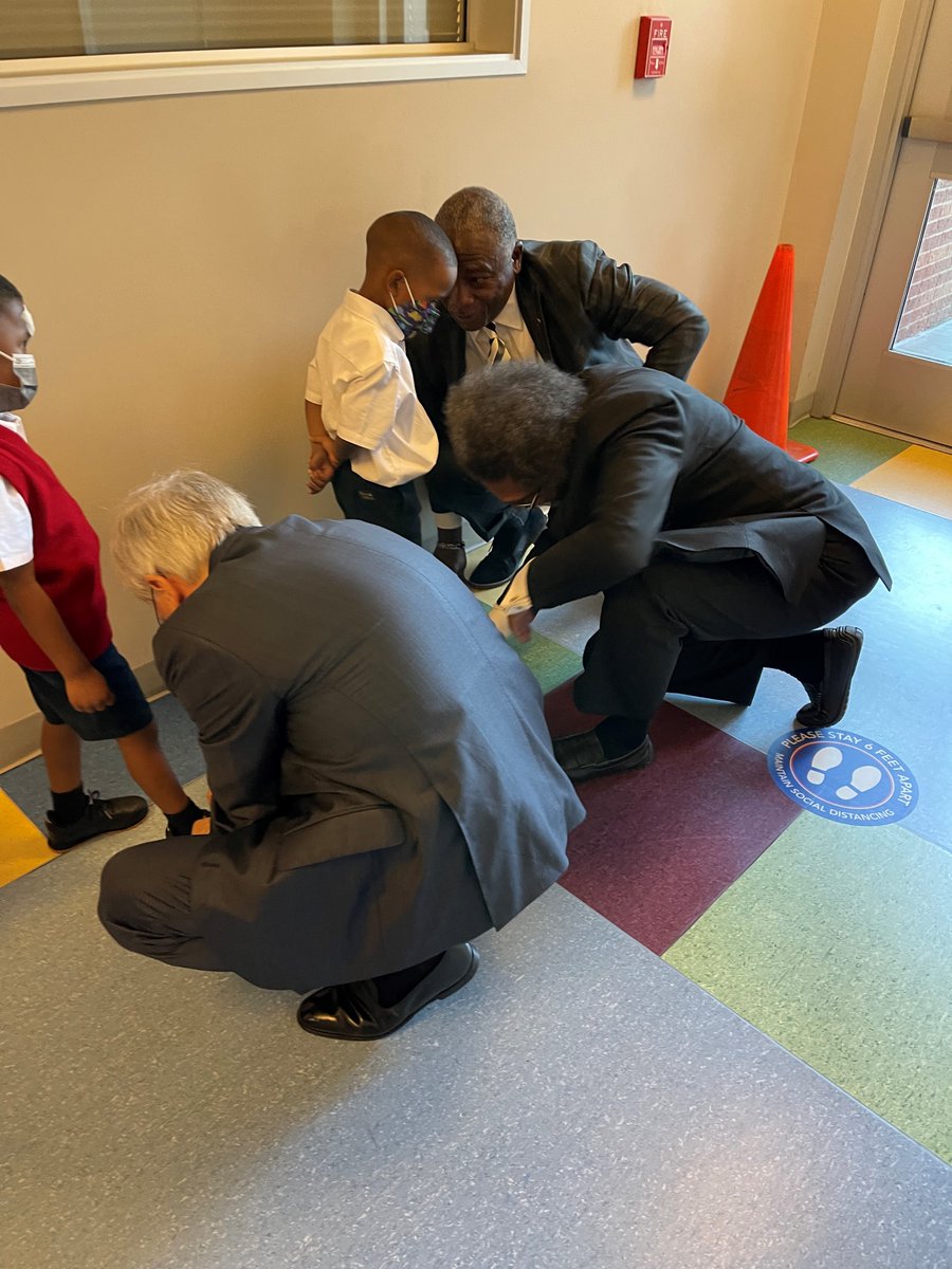 The highlight of 2021 for me--visiting St. Philip's School in Dallas with <a href="/CornelWest/">Cornel West</a>. After speaking to an assembly of some of the older kids, a group of the little ones walked by us. Cornel and I noticed that some of the little boys hadn't yet mastered shoe-tying.