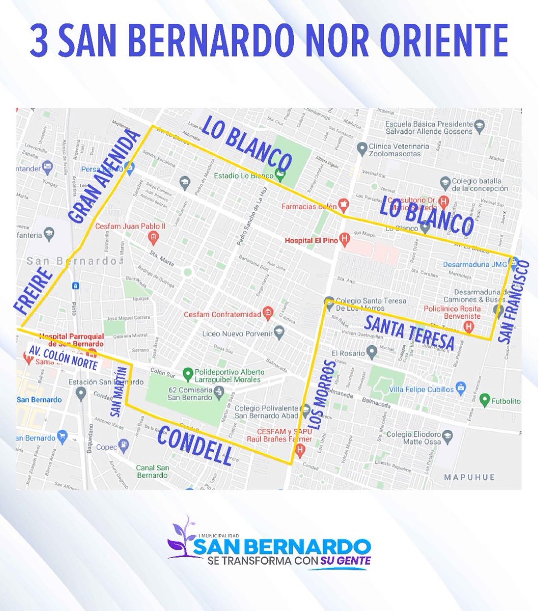 SanBernardocl's tweet photo. [Desplazamiento Elecciones Presidenciales] 🚌🗳️
Estas son las rutas de buses y vehículos municipales gratuitos de apoyo al desplazamiento en estas elecciones. ¡Más participación es más democracia! https://t.co/vhqOLyJmVv