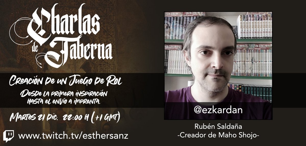 Esther_Sanz's tweet photo. ¿Tenéis interés por los pasos que sigue un juego de rol desde la primera chispa hasta qué se envía a imprenta?
¡Pues hablemos de ello con @ezkardan!
El martes 21 a las 22h. Link 🔽 https://t.co/OkG51glixB