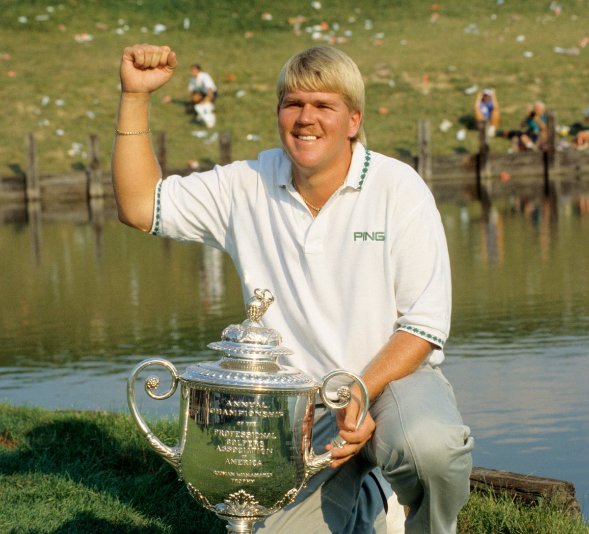 PGAChampionship's tweet photo. 1991 PGA Champion. 2021 PNC Champion. 30 years of memories. 

Well done, Team Daly. 👏 

@PGA_JohnDaly | #PGAChamp https://t.co/uQkCLNIbMI