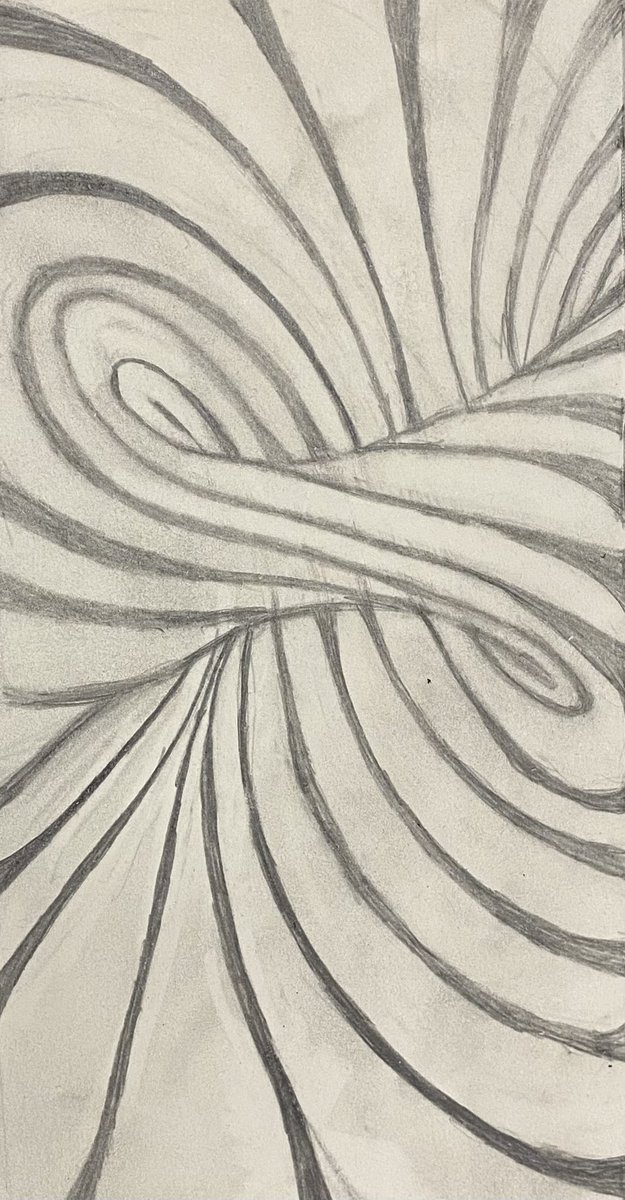 pcms_msart's tweet photo. This semester was a whirlwind!  Enjoy the much needed time off.  I know I will—I’m packing in as much family and friend time as I can!  (Optical Illusion by Ellie J., 8th grade) @DrMackzum @pcms_msart #middleschoolart https://t.co/gY1vdCUM0S
