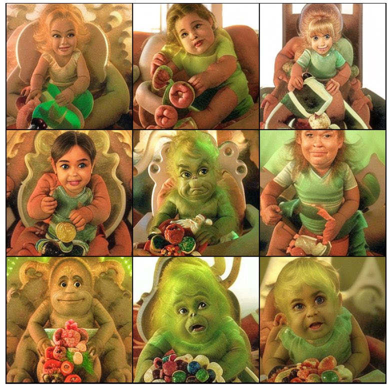 Baby Grinch @ai_curio #LookingGlassAI