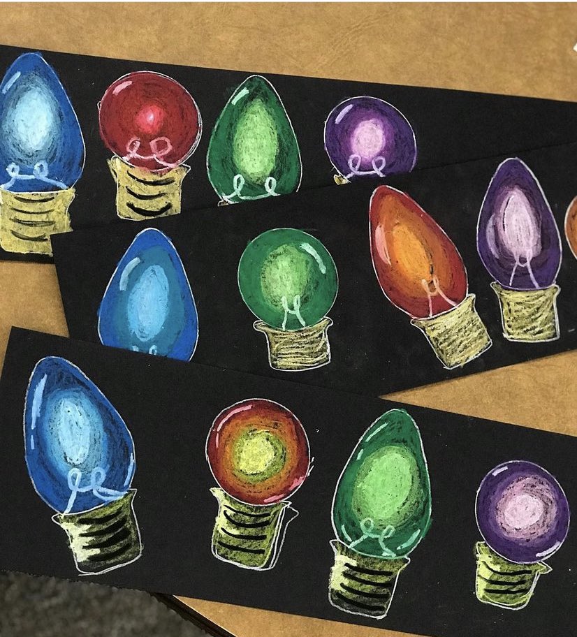 Some amazing work that has been happening at <a href="/stpaulsyorkton/">St. Paul's School</a> this Christmas Season! Exploring value &amp; discussing warm/cold colours 🎨👩‍🎨🧑‍🎨