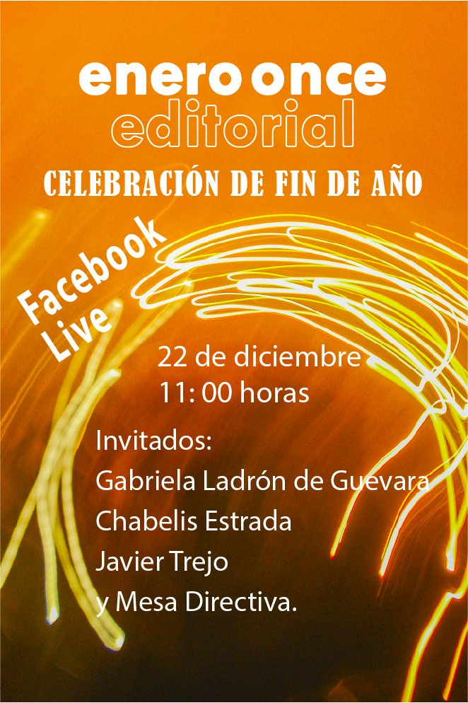 eoeditorial's tweet image. Ojalá puedan acompañarnos en ma transmisión en facebook!
#eoeditorial #eneroonceeditorial #facebook #findeaño #celebracion #genial #Entretenimiento