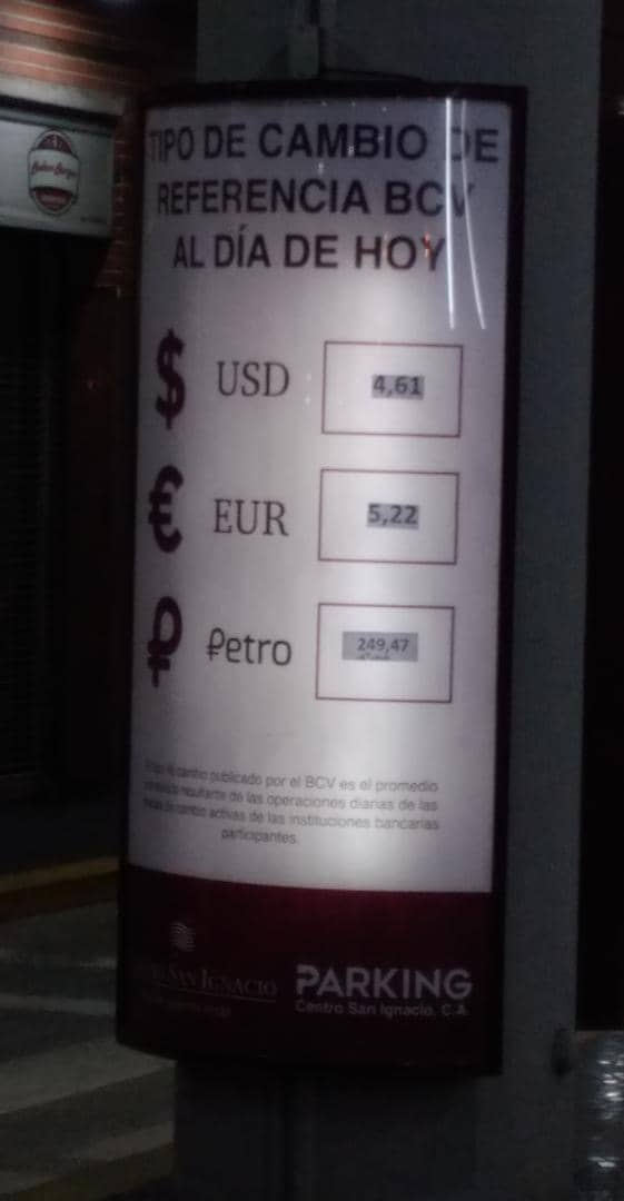 CM_Curvelo's tweet photo. Más para ver. El Petro llegó a todos lados para quedarse.  Se acepta en el estacionamiento del Cc. San Ignacio. #ElPetroEsTendecia 
@JoselitRamirez
 
@marbelinares
 
@GipsyGastello
 
@RECripto
 
@orangecoconut91
 
@Jesusmcastillog
 
@Lilianabr01 https://t.co/0Q9W4Rbf6q