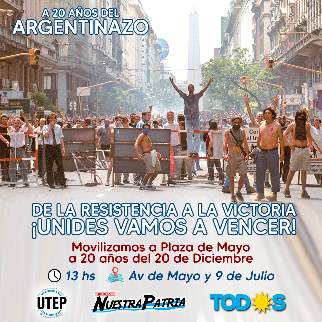 CNPEnsenada's tweet photo. A 20 Años del Argentinazo. https://t.co/GdNKWbc2y1