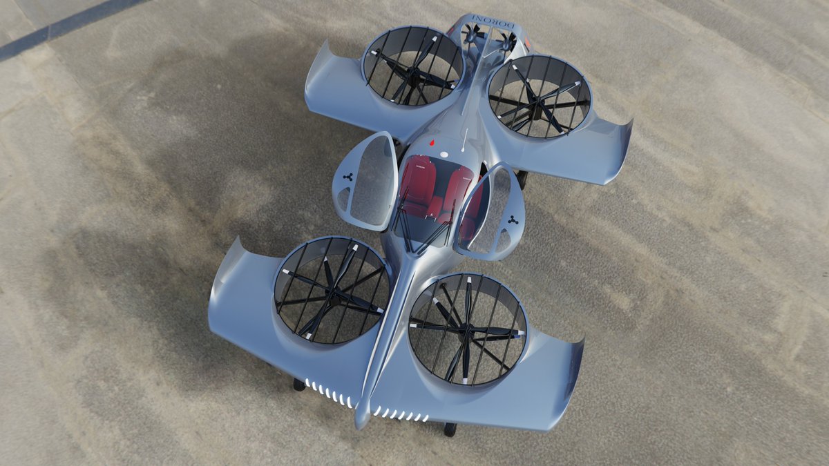 Doroniaero's tweet image. The Doroni H1’s striking futuristic aesthetic isn’t just for looks—it’s the perfect marriage of practical efficiency and safety.

👀 Head over to our Facebook page to learn more: facebook.com/Doroni.eVTOL

#UrbanAirMobility #aerospace #eVTOL #crowdfunding