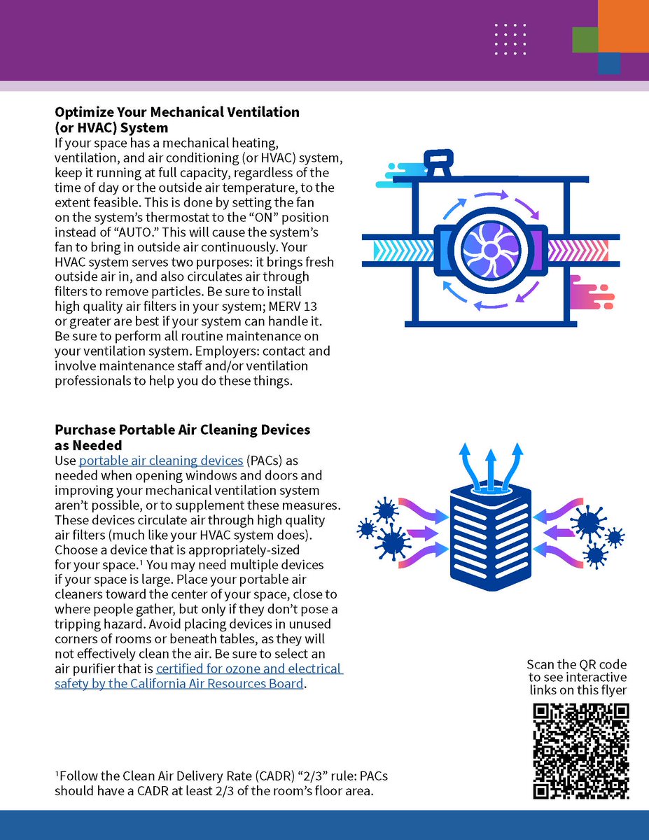 kprather88's tweet photo. Ventilation tips (and links w/ more info) for California schools. https://t.co/tfGzLHRgie