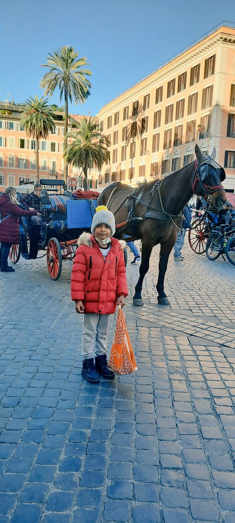 QueenWolvi's tweet photo. Piazza Spagna ❄️
 Pretty bad at taking photos 😅 https://t.co/Zq2V7hO4dL