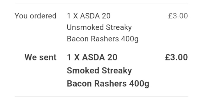 hashbrownies1's tweet photo. As if things aren't bad enough due to #COVID19 @AsdaServiceTeam I can now NOT look forward to my #ChristmasAtHome #dessert and instead I get an éclair that goes out of date on the 23rd . Also there is a reason I order unsmoked bacon . Its because I HATE smoked bacon #fail #asda https://t.co/1qukwZe4gy