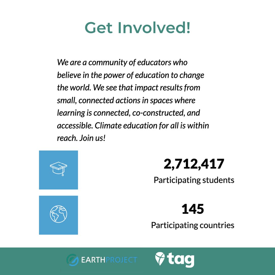 TakeActionEdu's tweet image. Learn more about our #ClimateEducatorCertification 🌱🌎
earthproject.org