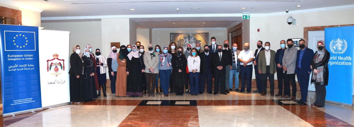HalaAboutaleb's tweet photo. Proud to hold the first round of health systems governance and leadership skills building workshop for MoH  health authorities in Amman, Jordan adapting @WHOEMRO tools. Excellent group and collaboration @WHOJordan and my dear friend @maharabbat @sebvangilst @Governance_EMR 👏👏👏 https://t.co/RYI8qbWdli