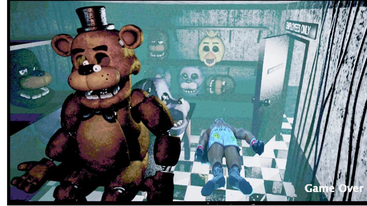 willhundo's tweet photo. damn they stuffed him in a freddy suit 😂  #PaulWoodley #jakepaulvstyronwoodley2 https://t.co/6d5HNxIU2I