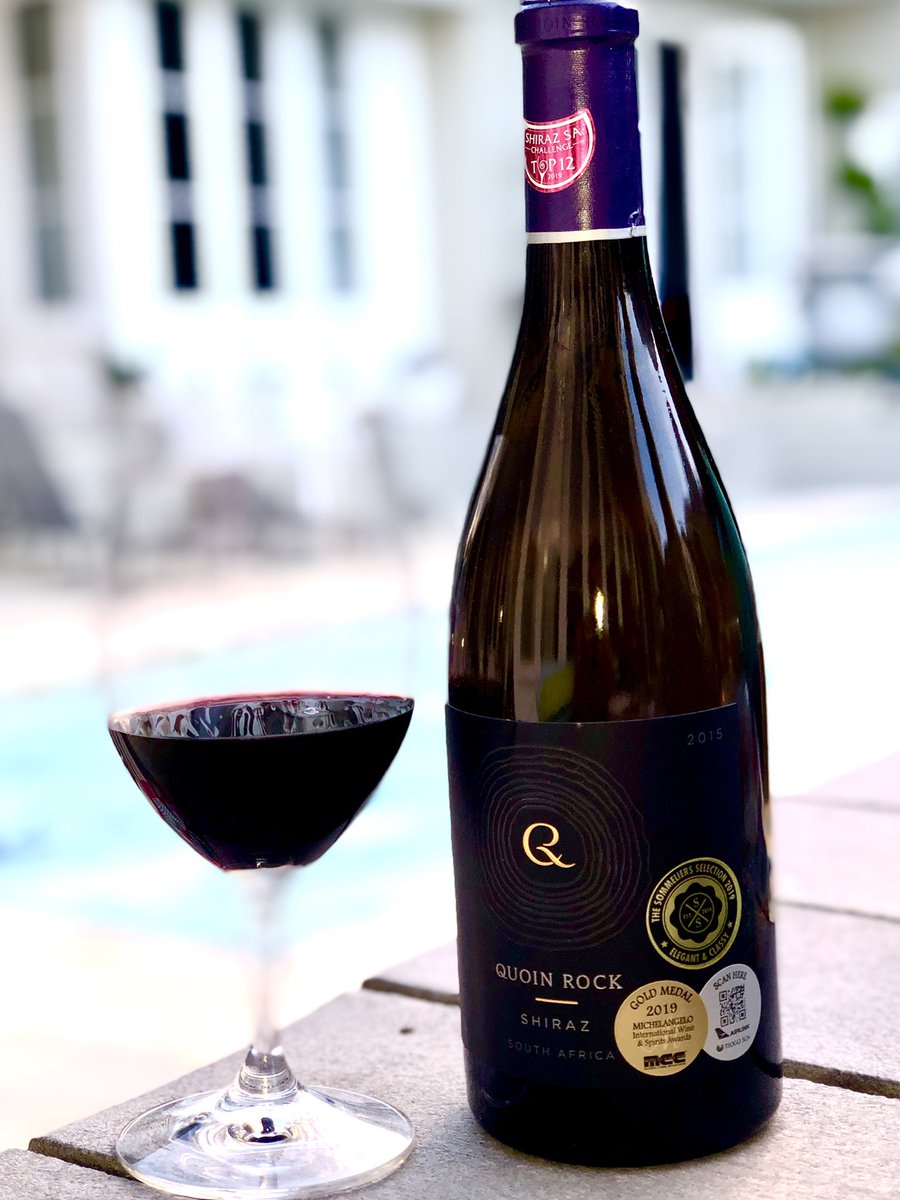 Derek Prout-Jones🇿🇦🦅🍷☕️🪂🤿🙏🏻 (@dpj1963) on Twitter photo This went down very well with a long-awaited summer dinner on a warm evening in the MotherCity - <a href="/quoinrock/">Quoin Rock</a> Shiraz 2015: dark fruited, baked spices and oh-so-drinkable 🍷🇿🇦💪🏼 This went down very well with a long-awaited summer dinner on a warm evening in the MotherCity - <a href="/quoinrock/">Quoin Rock</a> Shiraz 2015: dark fruited, baked spices and oh-so-drinkable 🍷🇿🇦💪🏼