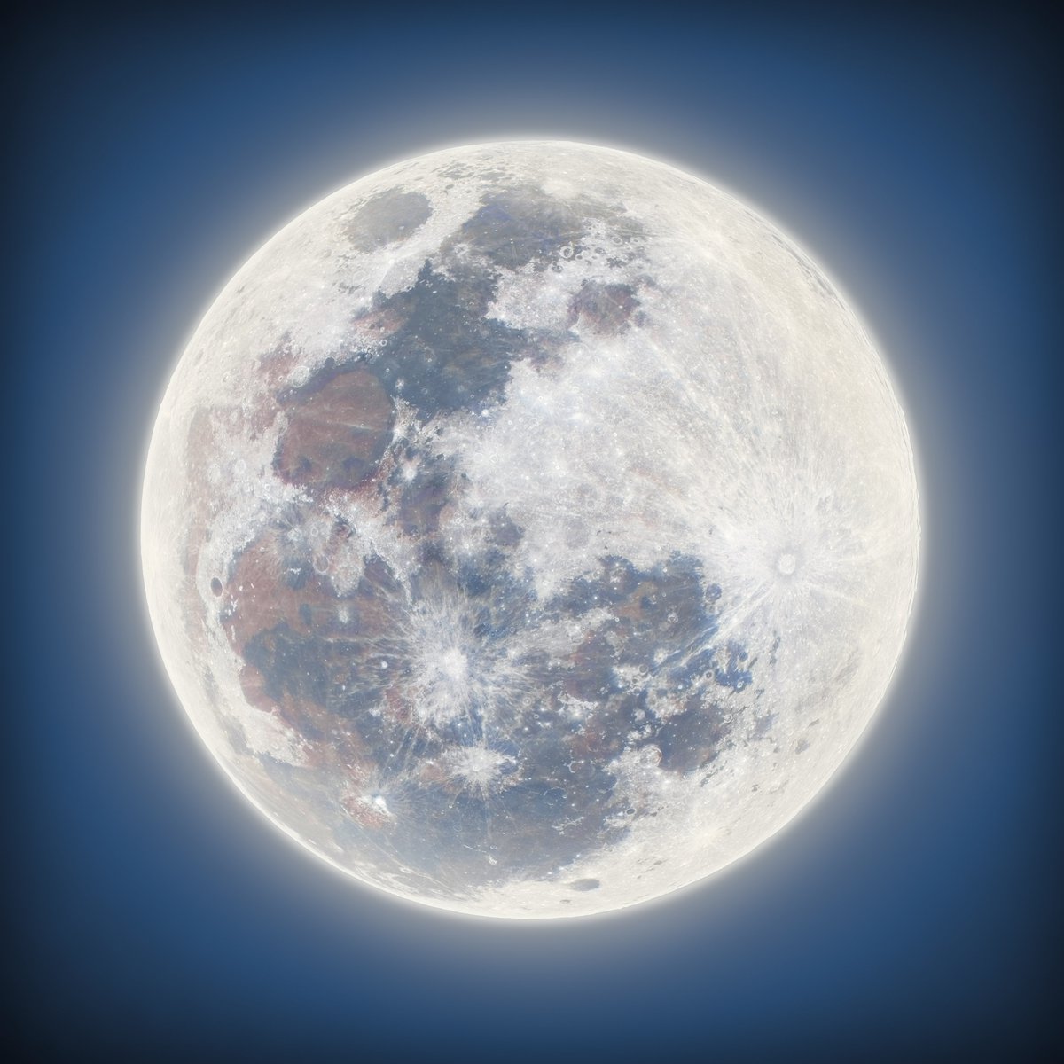 The longest full moon of 2021 was last night. Here's a 200 megapixel mosaic I created of the scene using over 100,000 images to resolve colors and details that were otherwise invisible. #astrophotography #space #opteam