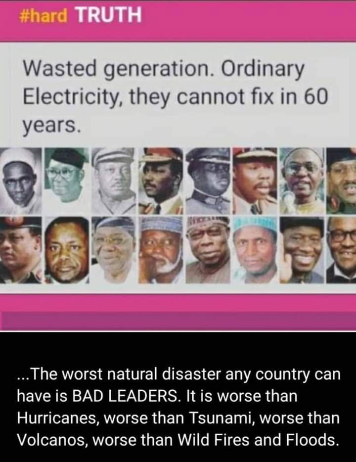 NnodumU's tweet photo. these are the faces of the wasted generations that have lead Nigeria to her darkness, since independent,the most useless one's among them are still alive continuous telling us how their useless Nigeria must remain One, as if there's anything important about Nigeria. https://t.co/hHjtdcPEPJ
