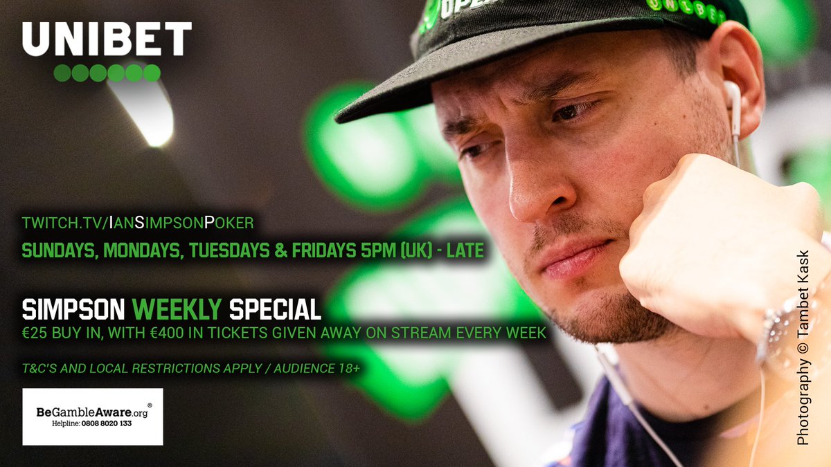 IanSimpsonPoker's tweet photo. FYI gang: This is my current streaming schedule! 

Poster made by @SaronFruit 

#Ad #BeGambleAware #Poker #TwitchPoker https://t.co/hbXVj0M0MD