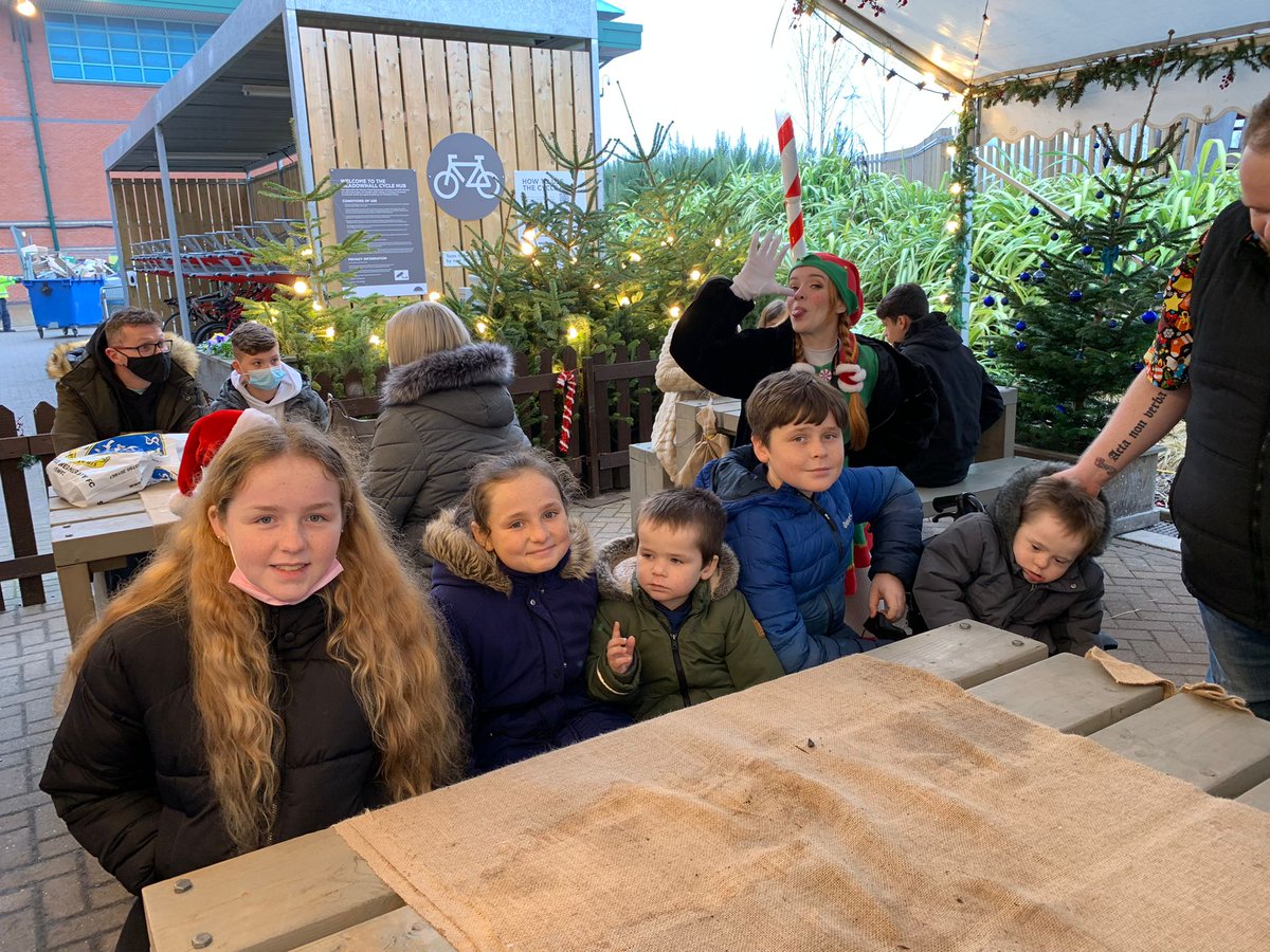 ReaperMan87's tweet photo. We were down at @LoveMeadowhall earlier to see the big man himself. Kids loved it, and all the elves were great. Would absolutely recommend! #MHChristmas #SantaExpress https://t.co/emeGKcqcln