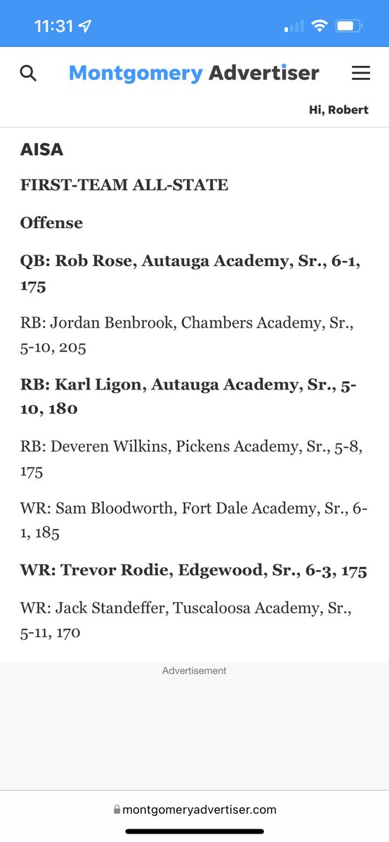 #AG2G Blessed to be named First-Team All-State QB🙏🏽⭐️ <a href="/QBC_Bham/">QB Country Birmingham</a> <a href="/THERayRudolph_/">Coach Ray</a> <a href="/AISAathletics/">AISA Athletics</a> <a href="/HallTechSports1/">Hall-Tech Sports</a> <a href="/bobbycarr11/">Bobby carr</a> <a href="/DexPreps/">DexPreps</a> <a href="/autaugaFootball/">Autauga Academy Football</a> <a href="/YellowhammerFB/">Yellowhammer Football</a> <a href="/AL_Recruiting/">AL Recruiting</a> <a href="/Jeff_XOS/">Jeff Martin</a>