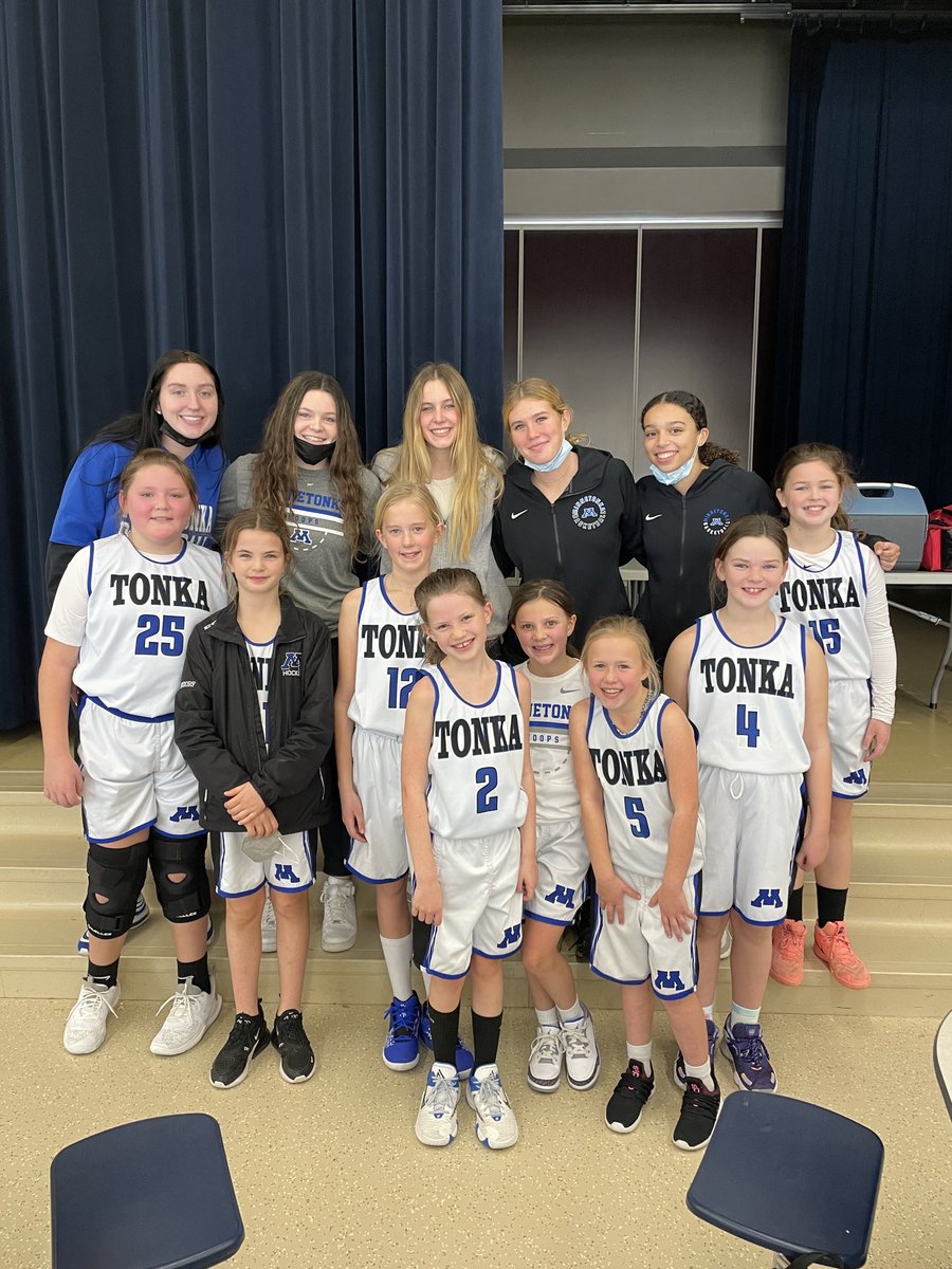 First youth tournament for the 3rd grade team. They had some visitors at the last game! #GoSkippers!