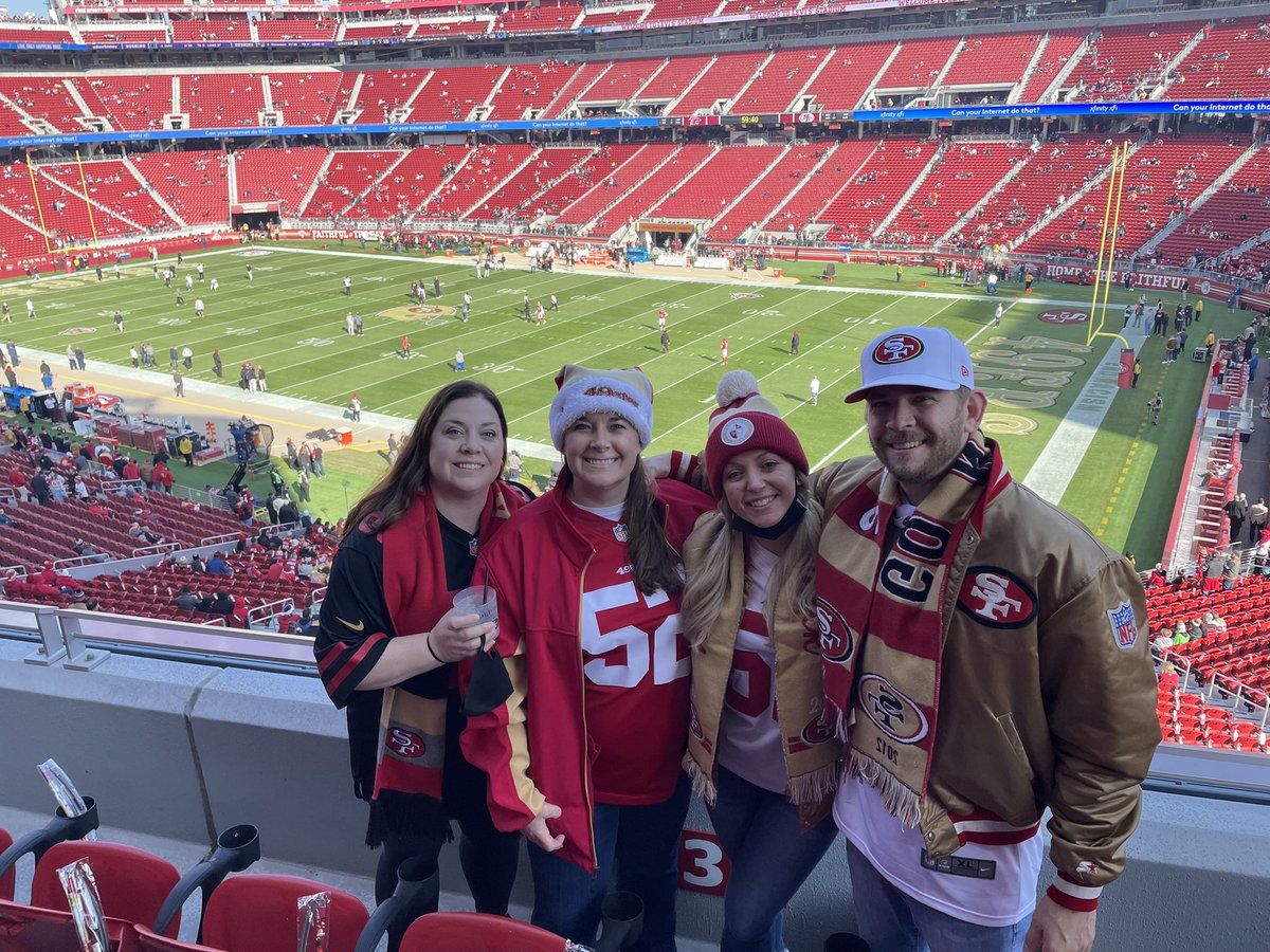 kellieswayne's tweet photo. Let’s go NINERS! Still hoping for an autograph from @PatrickWillis52 

@LevisStadium #fttb @49ers https://t.co/3fUWzVmvH3