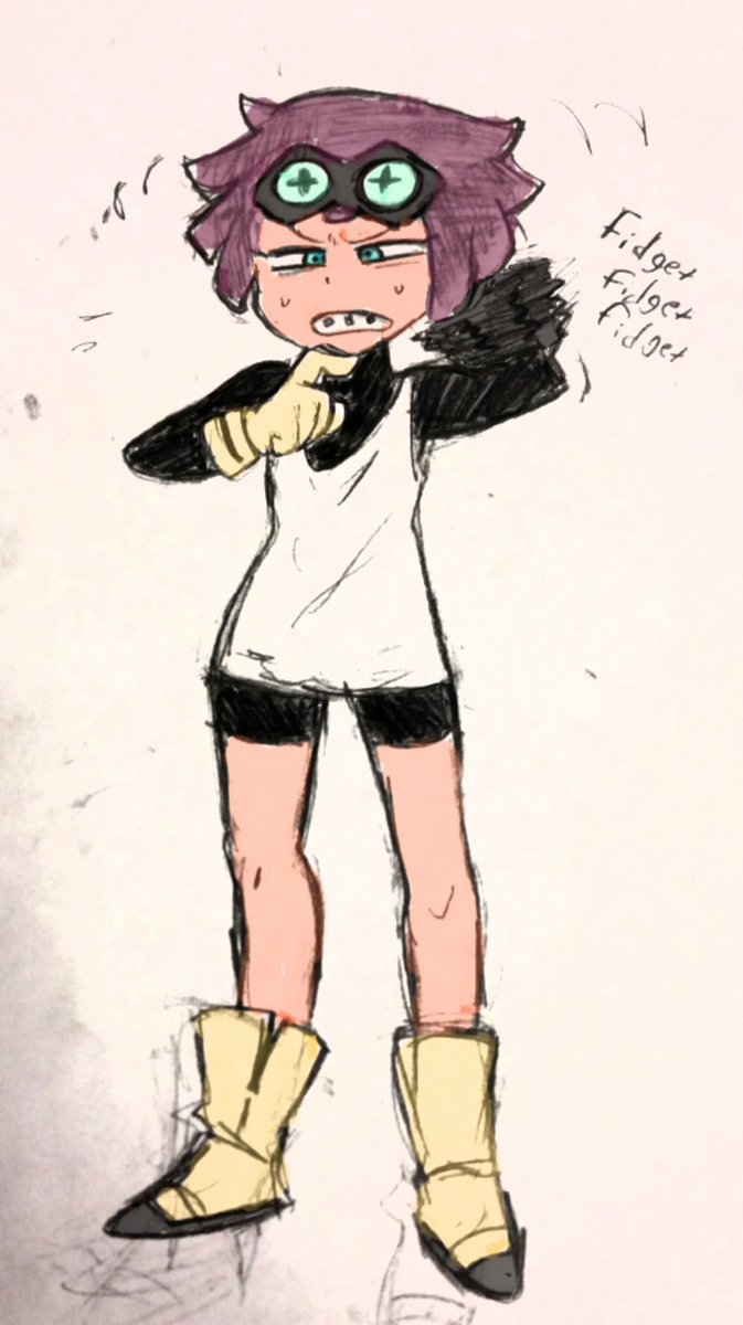 I actually named her Jewel because I was originally listening to Run The Jewels while creating her.
So she canonically listens to hip hop and rap while doing her science doodads. #myart