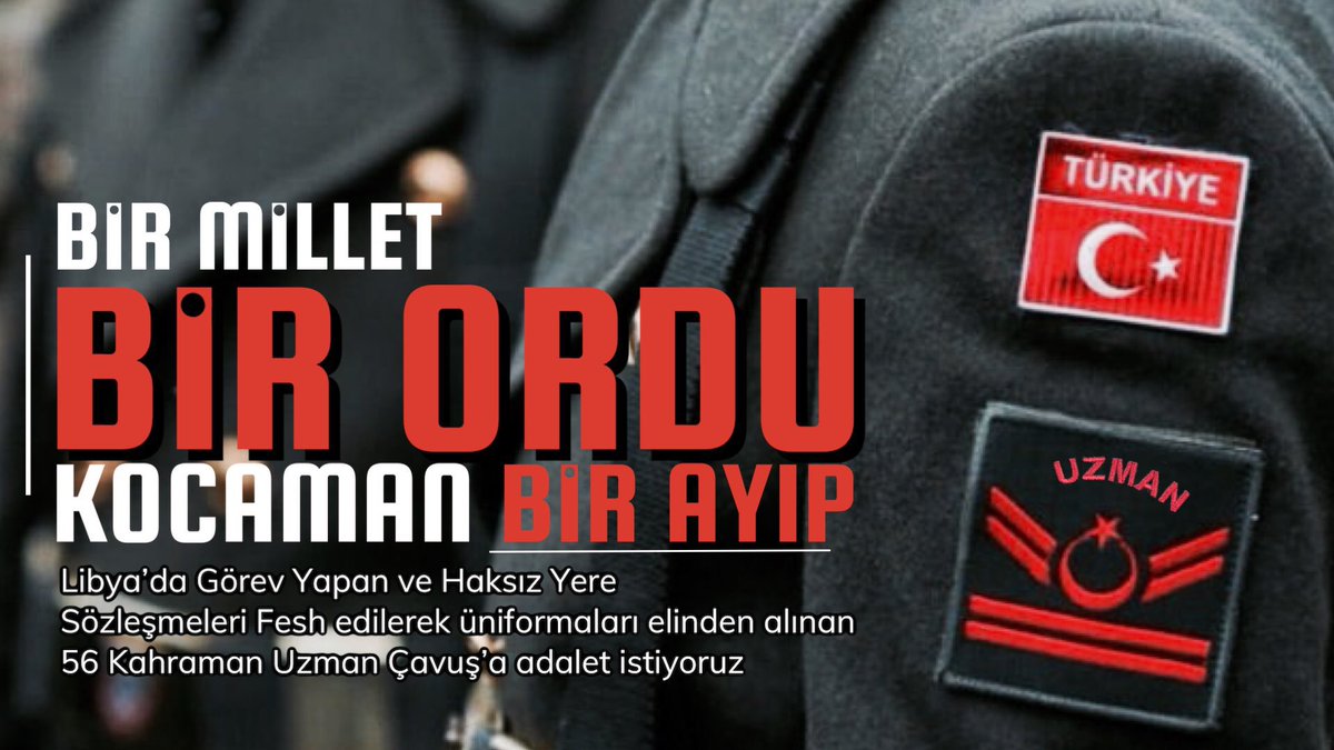 56 Kahraman,56 Şehadet Yolcusu, 56 Yuva,56 Gelecek ; İki dudak arasından çıkan “atın, atarız, sözleşmelerinizi fesh Ederiz” kelimelerine bırakılamaz ❗️ Bunun için Vatan Savunmasının Sözleşmesi Olmaz Kahramanlarını Yalnız Bırakma Türkiye’m #56KahramanUzmÇvş’ adalet istiyoruz ❗️