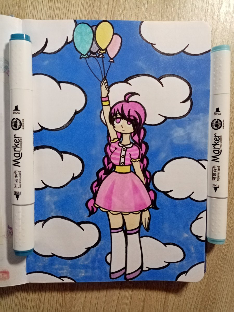 MeiChan79227656's tweet photo. It's all right! I'm not dead! I slowly crawl out of my under-depression at 0 years old and start posting art :3

#art #artist #traditionalart #animeart #anime #markers #draw #drawing #artbook #painting #oc #cute #artistsoninstagram #originalcharactersketch #arts #digitalart #арт https://t.co/efDAdOJEIk